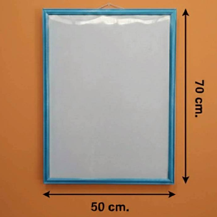 กรอบรูปสีฟ้า70x50cm. กรอบรูป70x50cm.สีฟ้า กรอบรูปติดผนัง สไตล์เกาหลี ติดได้ทั้งแนวตั้งและแนวนอน