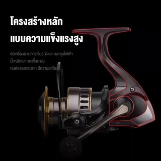 รอกตกปลา รอกตกปลาสปินนิ่ง HE500-HE7000 รอกตกปลาหมาป่า ด้ามลูกบอลโลหะ เรียบ รอกตกปลาทะเล fishing reel spinning reel