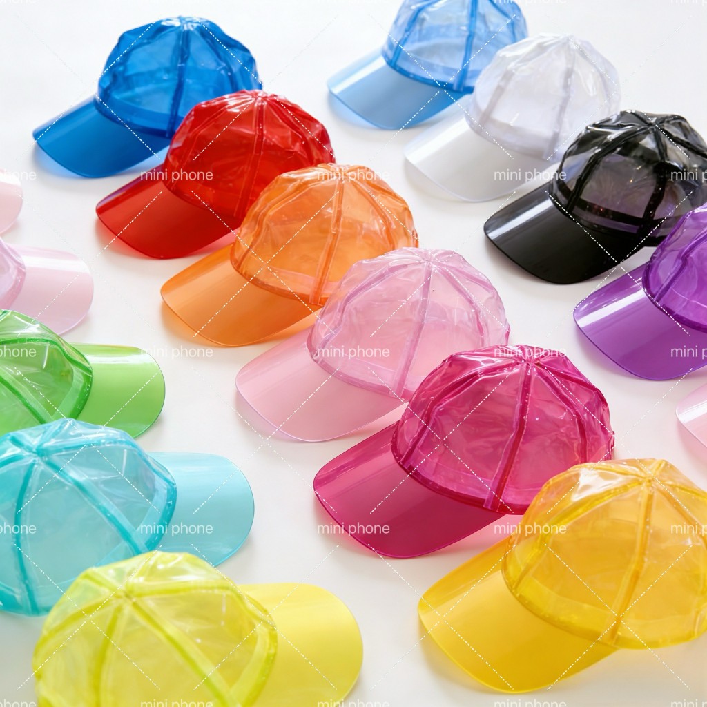 หมวกสงกานต์ หมวกพลาสติกสีสัน มี10สีให้เลือก