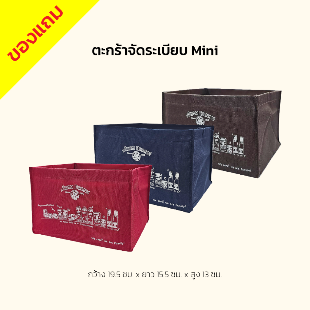 [ของแถมงดจัดจำหน่าย] ตระกร้าจัดระเบียบมินิ