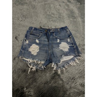 สินค้ามือ2  กางเกงยีนส์ขาสั้น เอวสูง เก๋ๆ แฟชั่น สไตล์เกาหลี