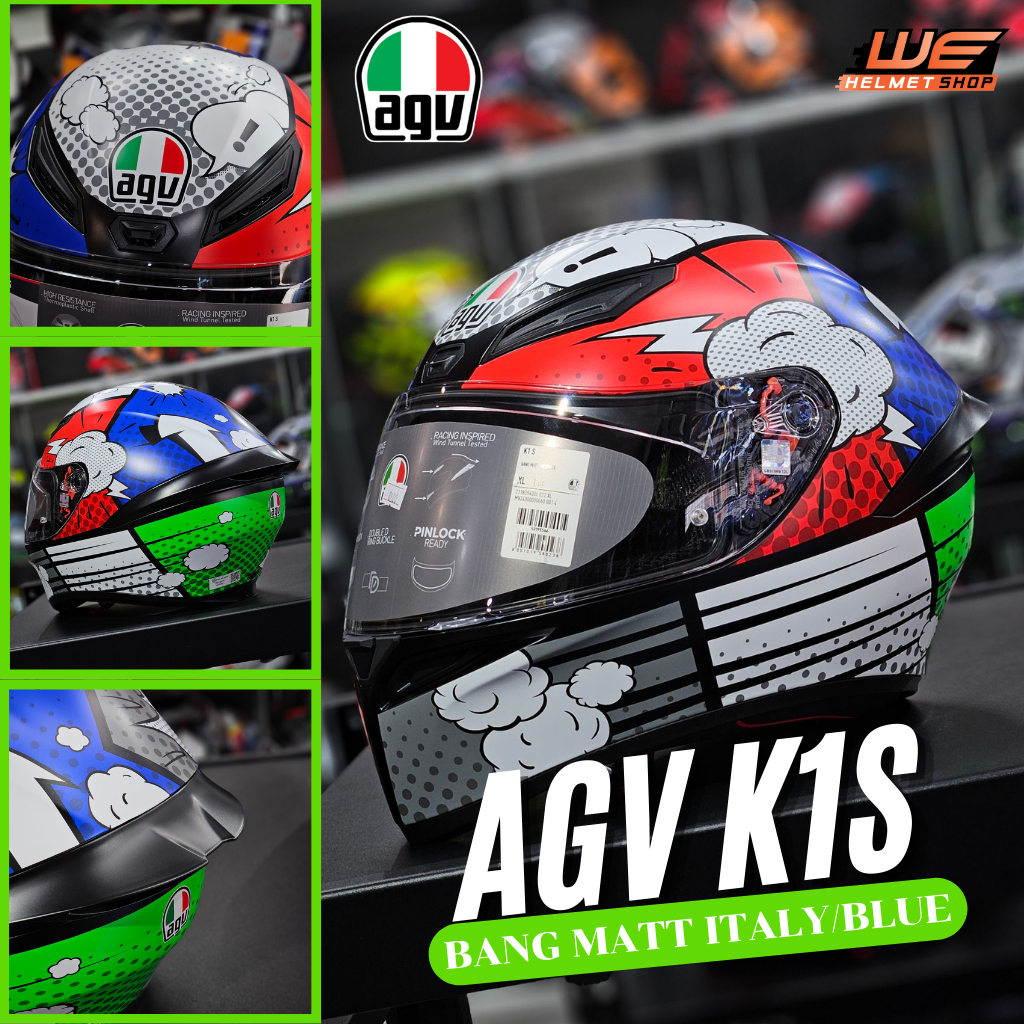 NEW 2024!!  AGV K1 S หมวกกันน็อคสายซิ่งจาก AGV