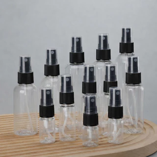 ขวดสเปรย์เปล่า PET สีดำ 10-120ml หัวพ่นฝอยละเอียด ใส่น้ำหอม แอลกอฮอล์ น้ำยา ไม่รั่วซึม พกสะดวก