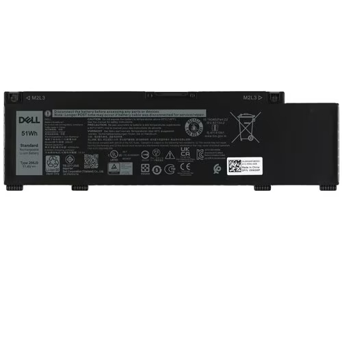 (266J9) Dell 3-cell 51 Wh Lithium Ion Replacement Battery for Select Laptops