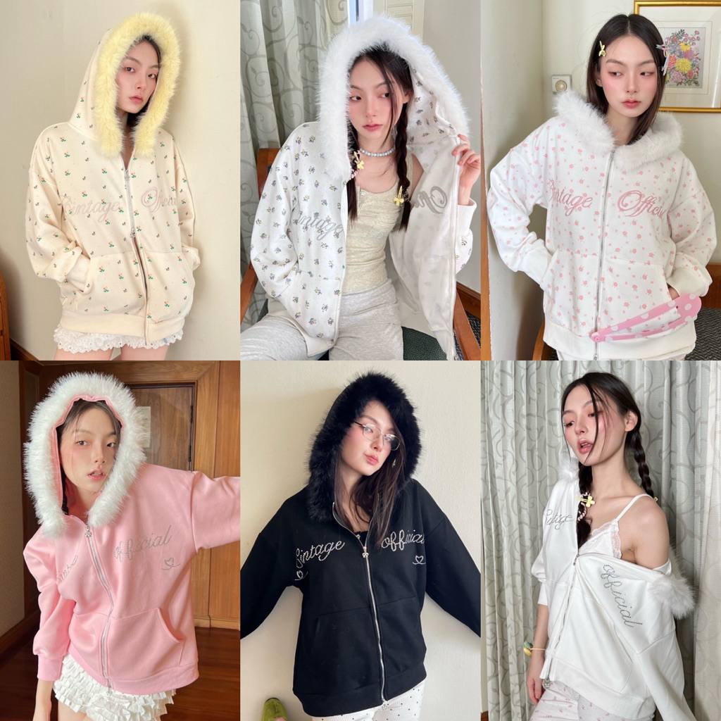 Cintage♡ CT2170 คาร์ดิแกนฮู้ดMuffy3243 💘