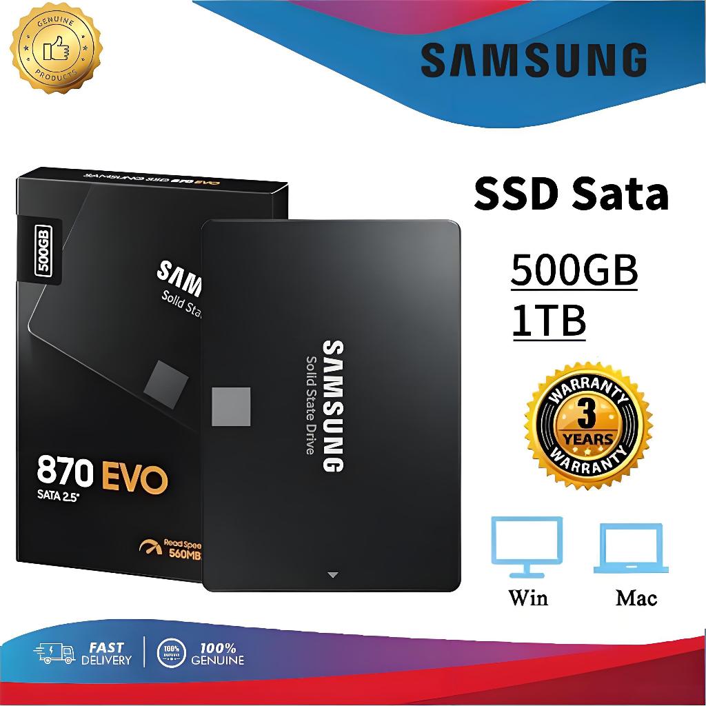 2TB 1TB 500GB 870EVO SSD 2.5'' Solid state drives  6.0Gb/s Internal hard drive SATA3