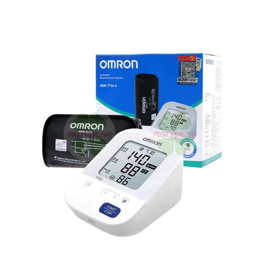 Omron ออมรอน เครื่องวัดความดัน รุ่น HEM-7156-A (Cuff 22-42 cm) (รับประกัน 5 ปี)