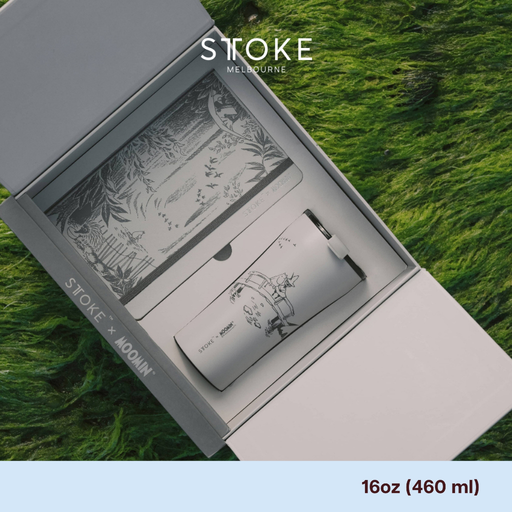 STTOKE x MOOMIN (โปรของแถมจำนวนจำกัด) แก้วเก็บอุณหภูมิ Limited ลายมูมิน 16oz Bundle Set - A Moment t