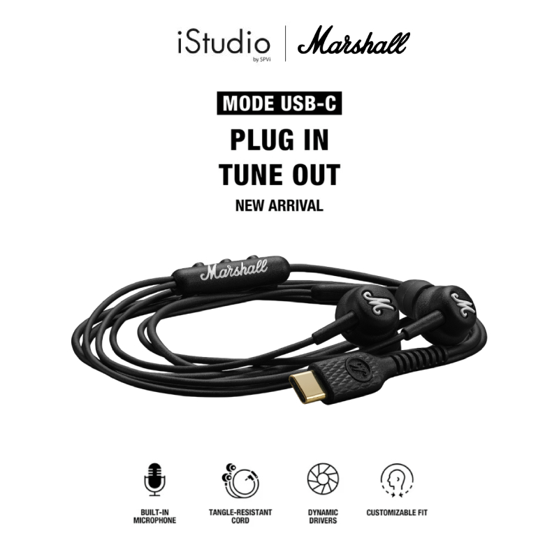 MARSHALL Mode USB-C - หูฟัง หูฟังอินเอียร์ หูฟังมีสาย