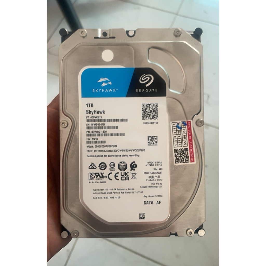 1 TB HDD CCTV (ฮาร์ดดิส cctv) ประกันเหลือ 2 ปีกว่า