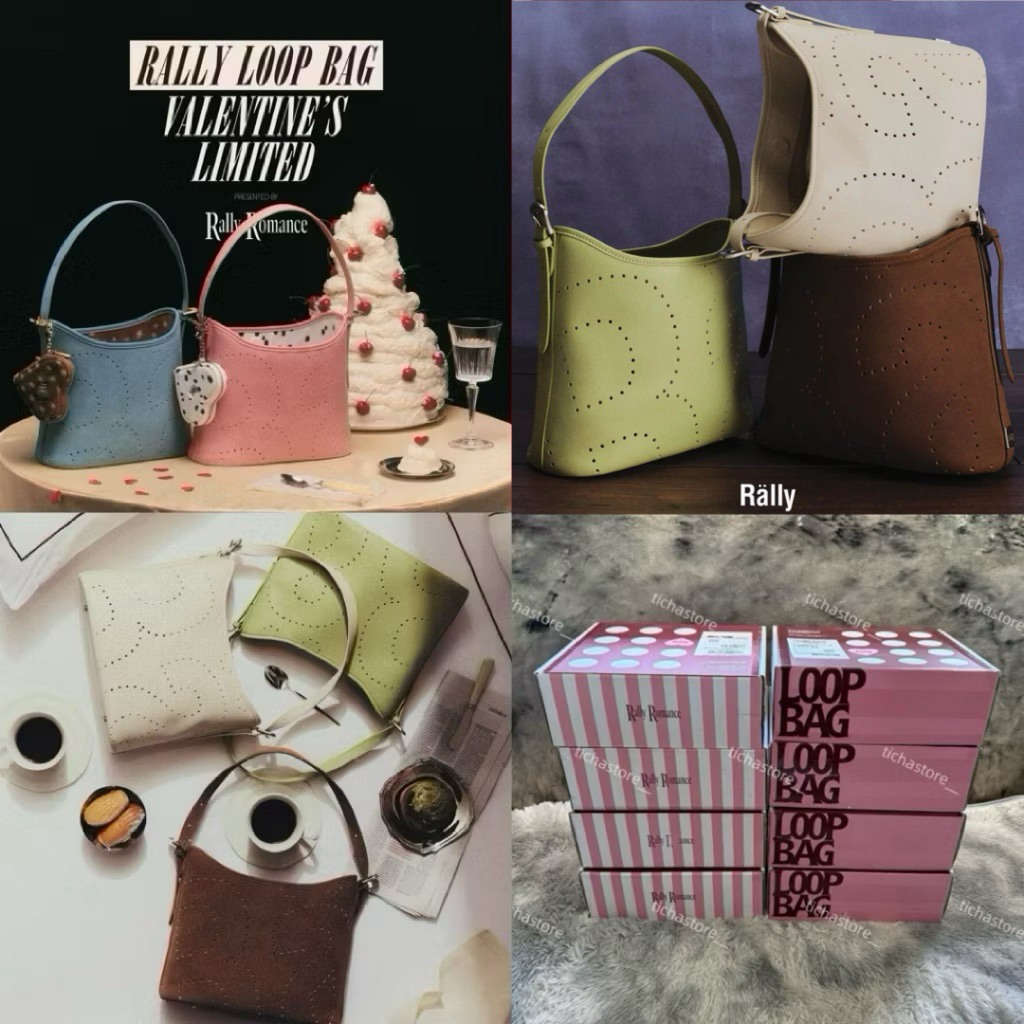 (พร้อมส่ง Lot2 รอบ27/02) Rally Loop Bag (Valentine’s Limited) สี Terra/Pistachio/Pink/Blue และสายStarp