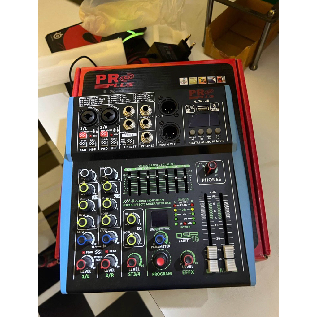 PROPLUS LX-4 MIXER บลูทูธ มิกเซอร์ PRO PLUS โปรพลัส LX4 LX 4 มี EQ สภาพ 99%
