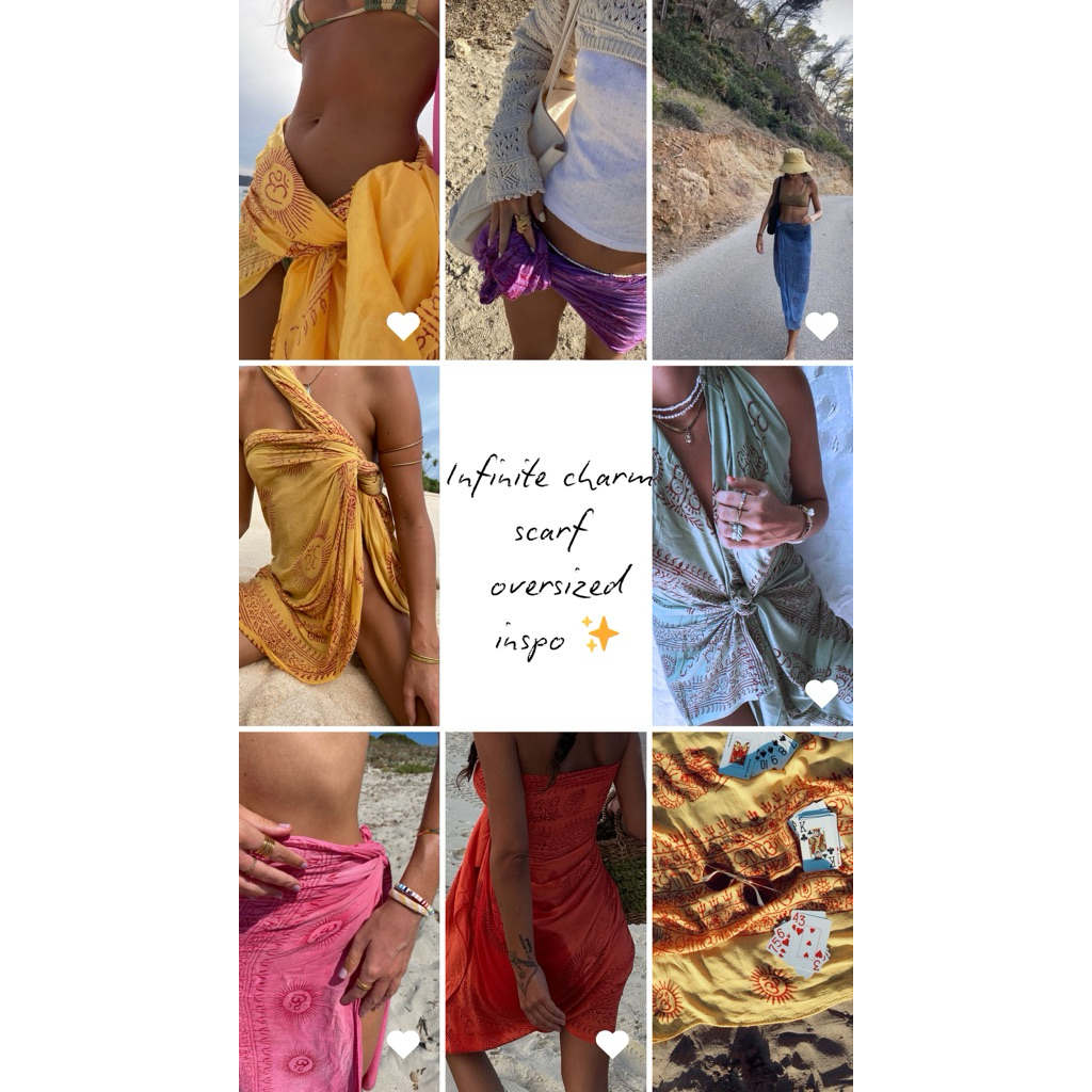 Infinite Charm Scarf Oversized Edition ผ้าอเนกประสงค์ รุ่นผ้าหนา ผืนใหญ่