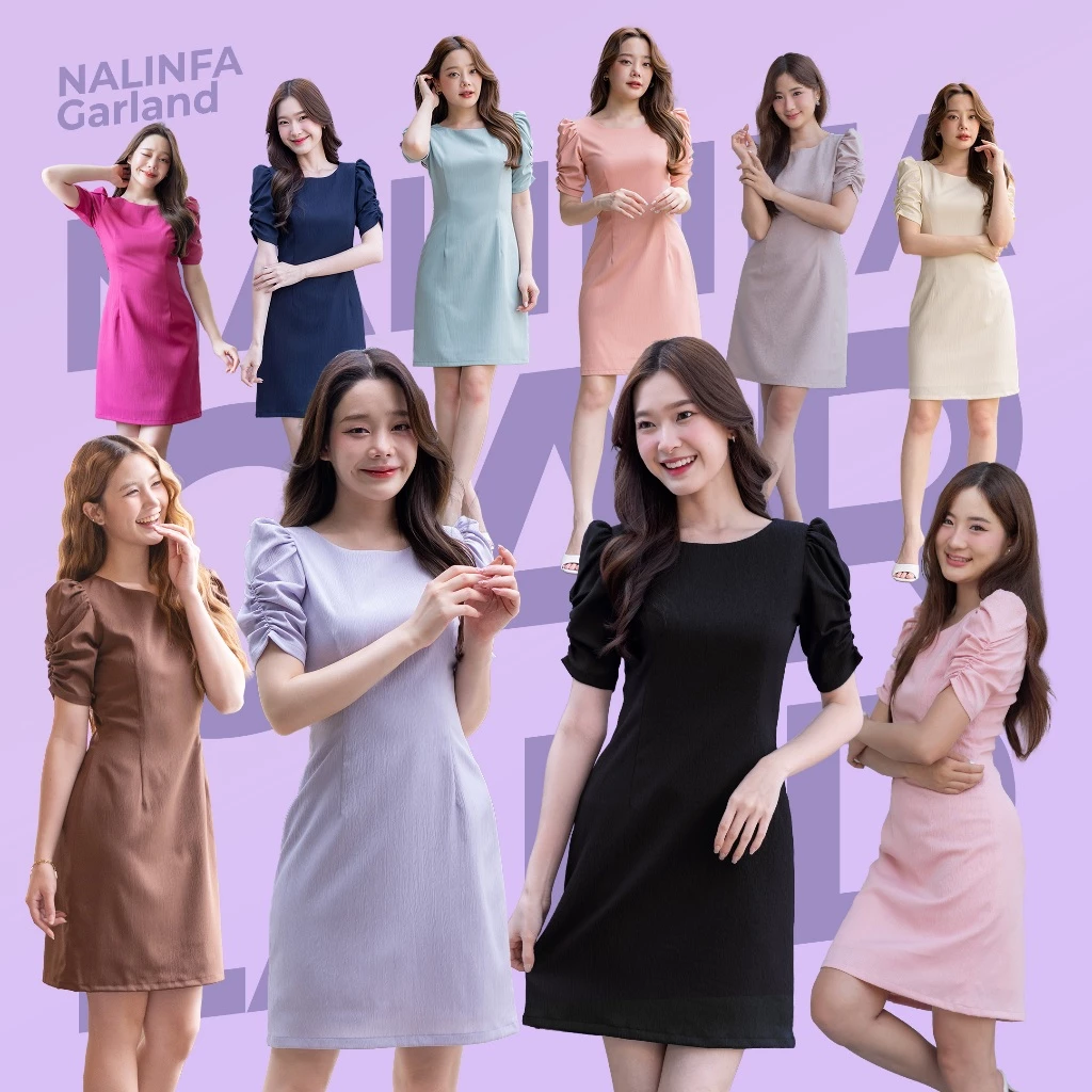 NALINFA Garland (Blue/Cream/Black/Navy/Magenta/Pink/Smoky Pink/Lavender/Teal) - By Nalinfa