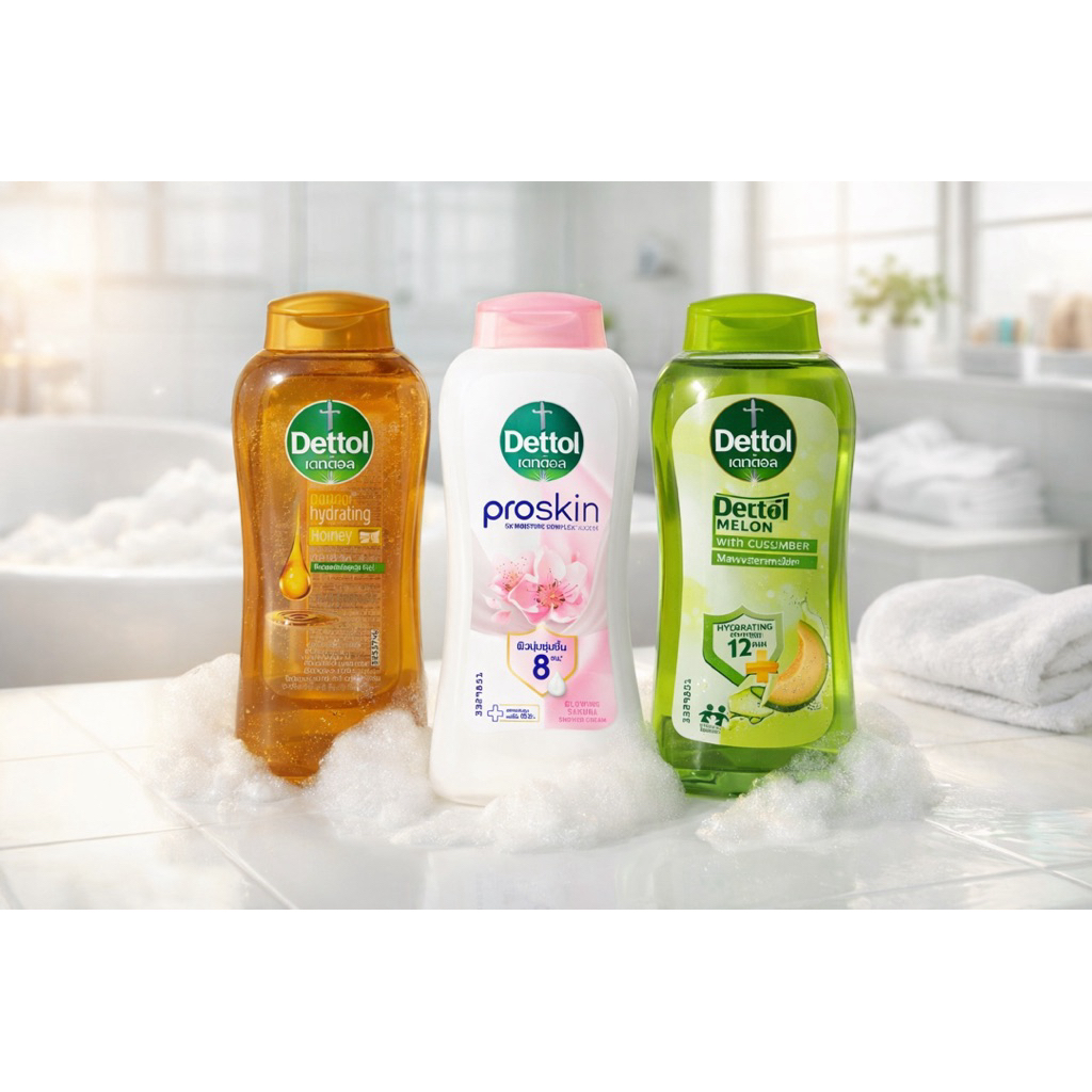 ครีมอาบน้ำ Dettol 180-250 กรัม