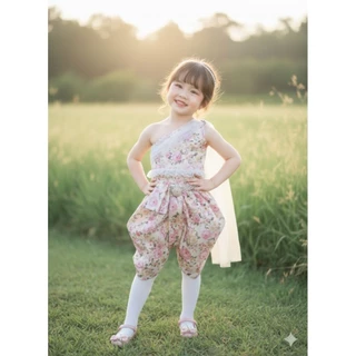 ชุดไทยเด็กรุ่น "ช่อพิกุล ลายดอก" ~ AI Jung Clothes ชุดไทยเด็ก
