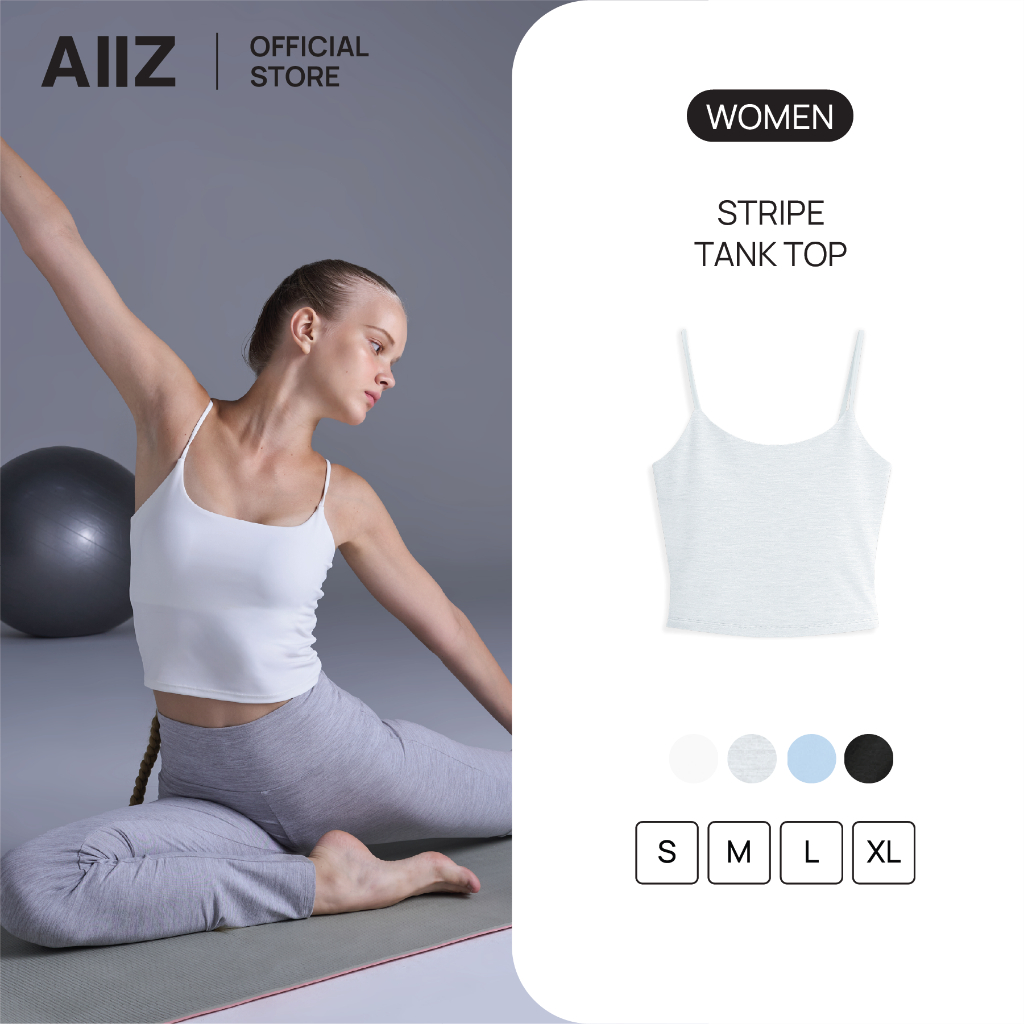 AIIZ เสื้อสายเดี่ยวผู้หญิงเสริมบรา – โปรปัง