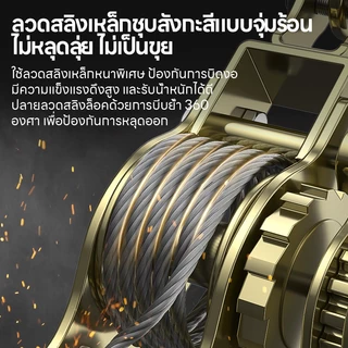 ตัวปรับความตึงลวด รอกสลิงมือโยก 2T/3T สลิงดึงสายไฟ รอกพร้อมกริ๊ปสายไฟ
