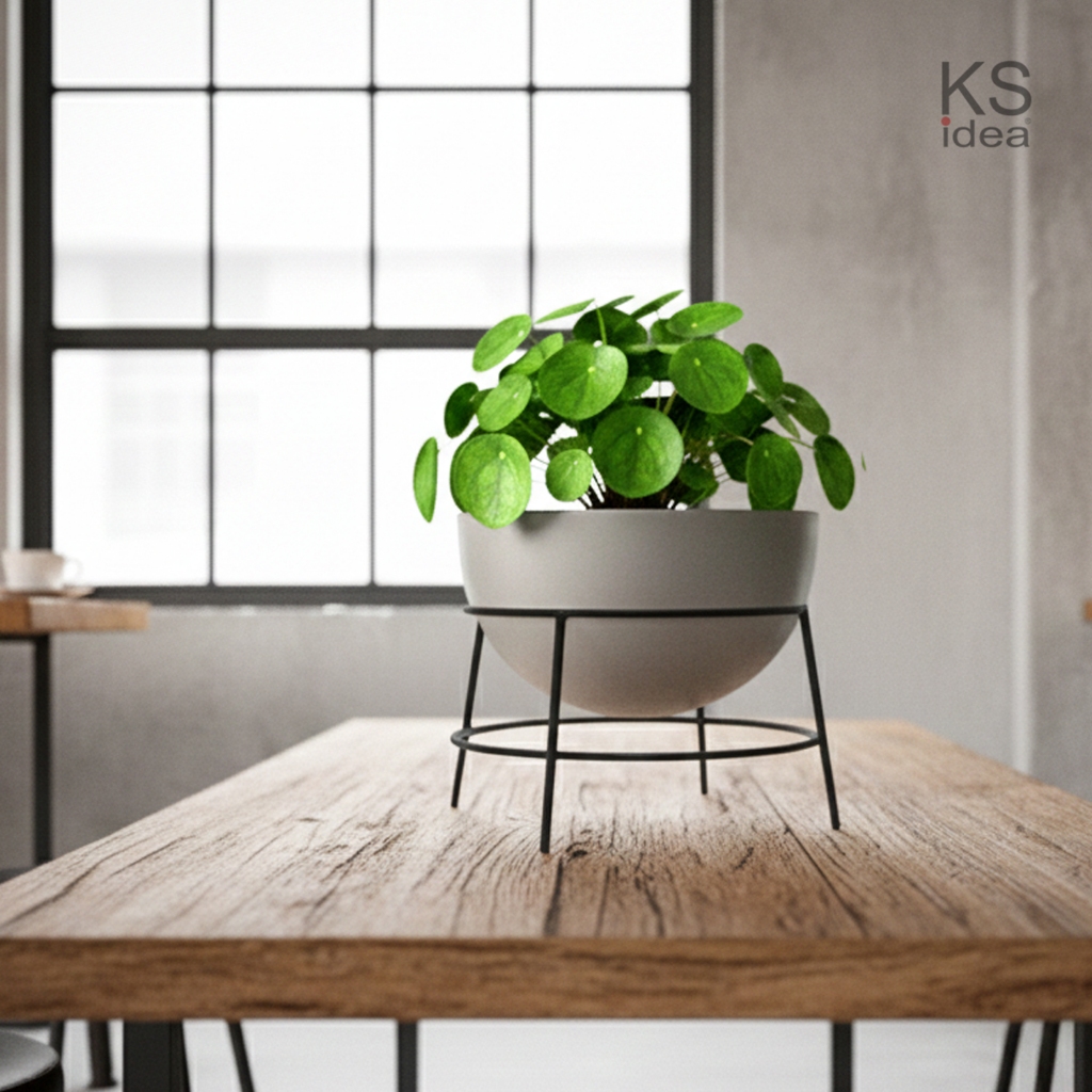 พร้อมส่ง วงกลมด้านบน ขนาด 8 นิ้ว ขาตั้งกระถางต้นไม้มี 2 สี สีขาว, สีดำ Steel pot stand, stand for plants (ไม่รวมกระถาง ) ราคา ถูกที่สุด ดีลบีเคเค