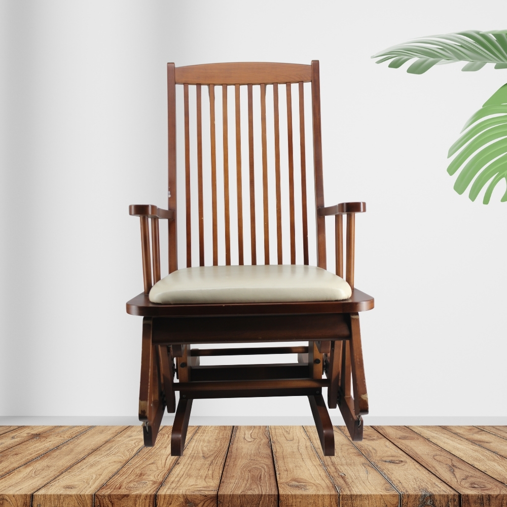 (ของใหม่มีตำหนิเล็กน้อย) IDAWIN เก้าอี้โยกให้นม สีโอ๊ค