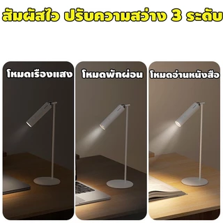 【💡พร้อมส่ง】 โคมไฟอเนกประสงค์ 4-in-1 ปรับแสง 3 โหมด ถนอมสายตา ไร้สาย พร้อมแบตในตัว ชาร์จ USB ใช้ได้ทั้งหนีบ ติดผนัง