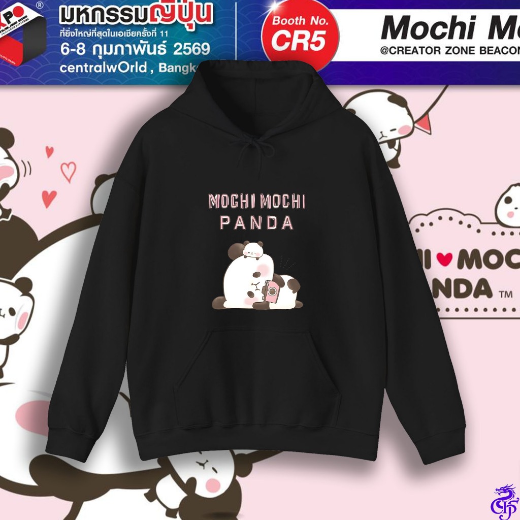 Mochi Mochi Panda เสื้อกันหนาวคู่เสื้อผ้าแขนยาวเสื้อผ้า streetwear ผู้ห Mochi Mochi Panda HOODIE