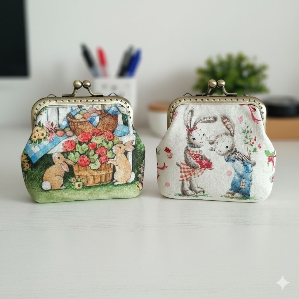 กระเป๋าใส่เหรียญ ใส่เงิน (pikpak ทรงแบน)