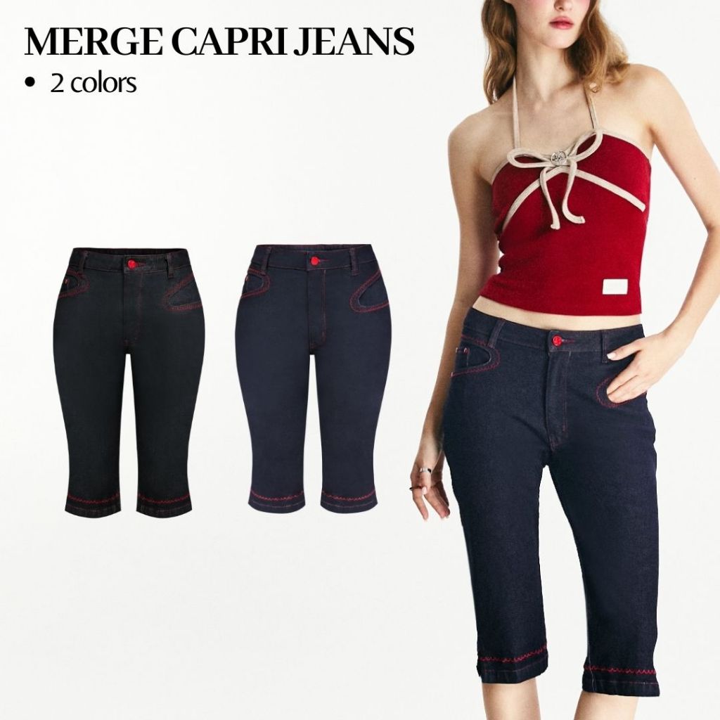 Merge Official - Merge Capri Jeans (พร้อมส่ง)