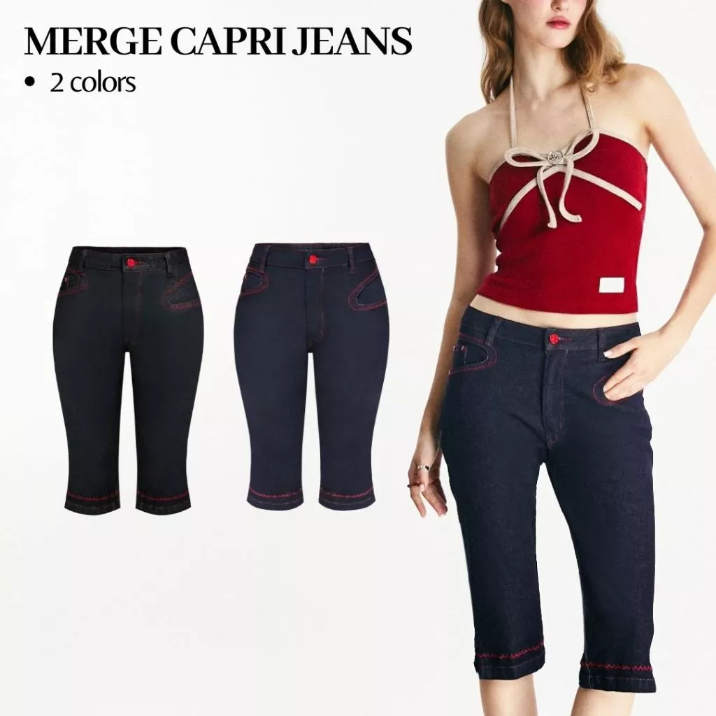 Merge Official - Merge Capri Jeans (พร้อมส่ง)