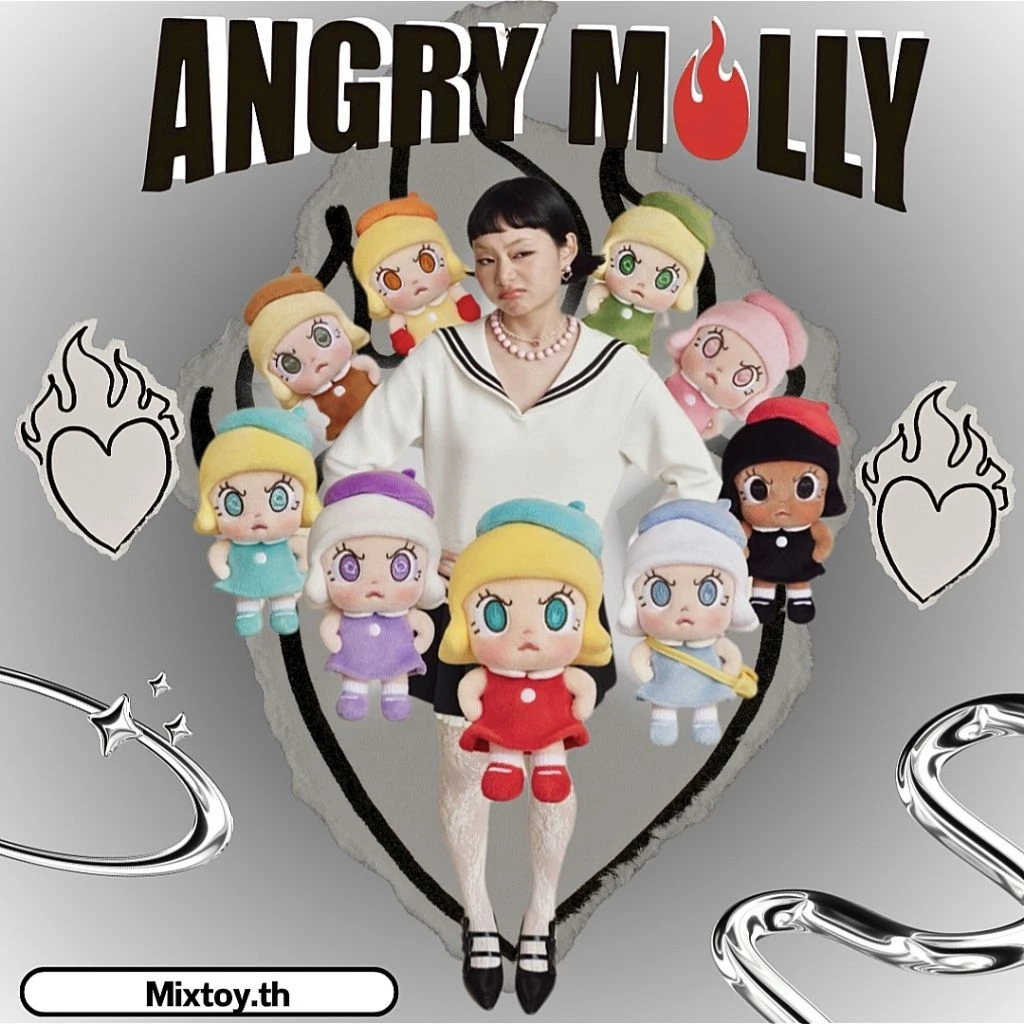 ❤️🔥พร้อมส่ง❤️🔥••พวงกุญแจ••🔥Angry Molly🔥