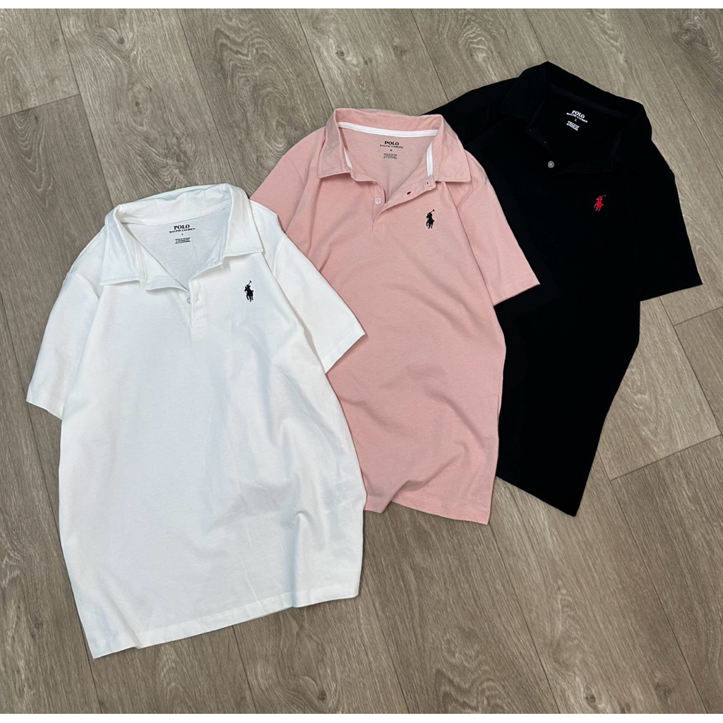 POLO Shirt เสื้อโปโล ผ้ายืด ผ้านุ่ม ปักโลโก้