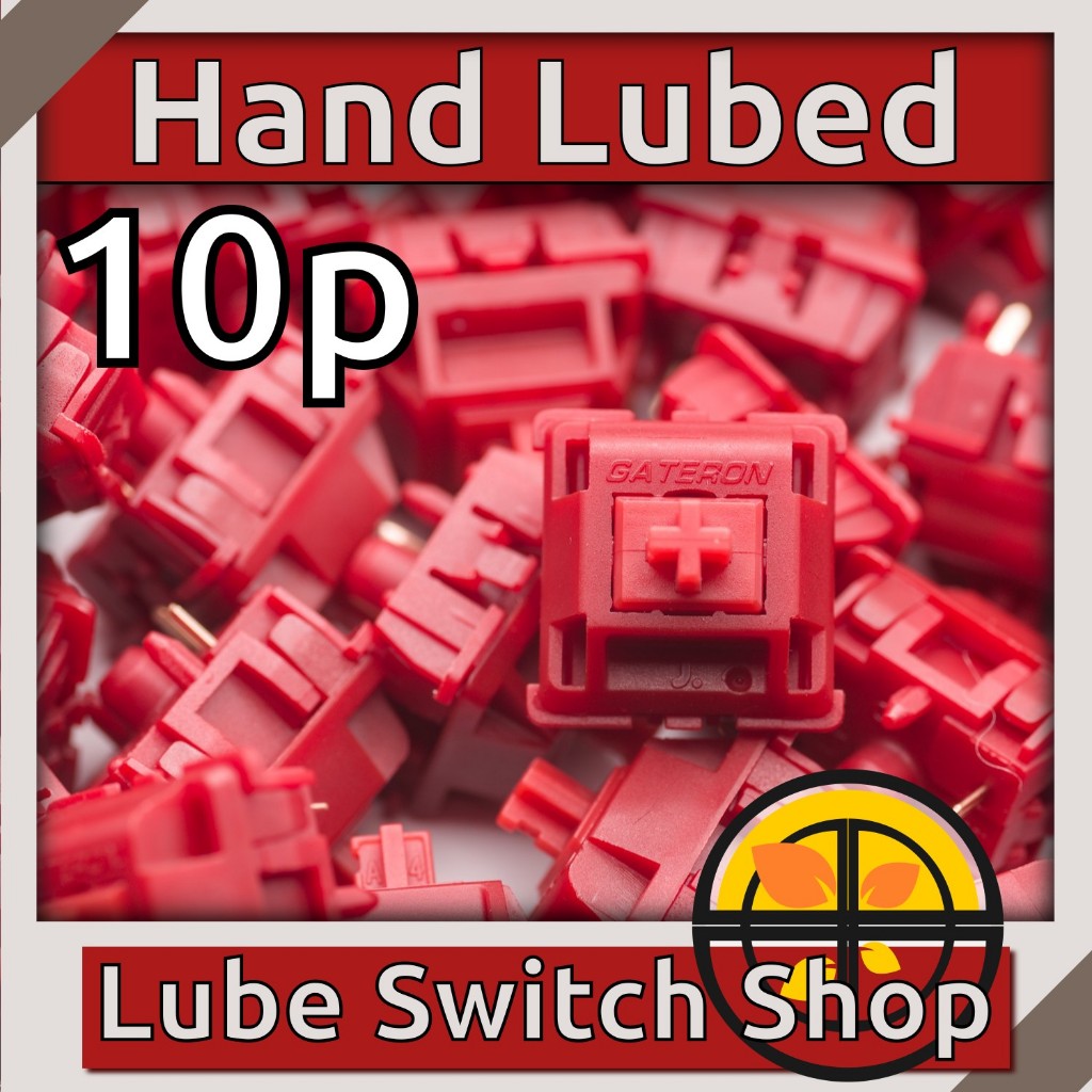 ลูปมือ10ตัว Sillyworks x Gateron Type-R Lubed Tactile Switch