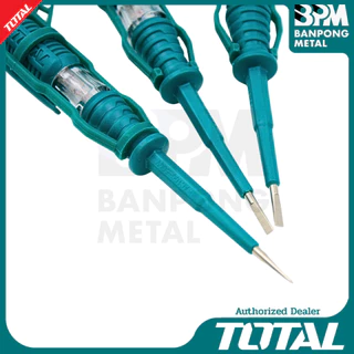 TOTAL ไขควงทดลองไฟ เทสแลมป์ เช็คแลมป์ 140 และ 190 mm. 100-500 VAC รุ่น THT291408, THT291908
