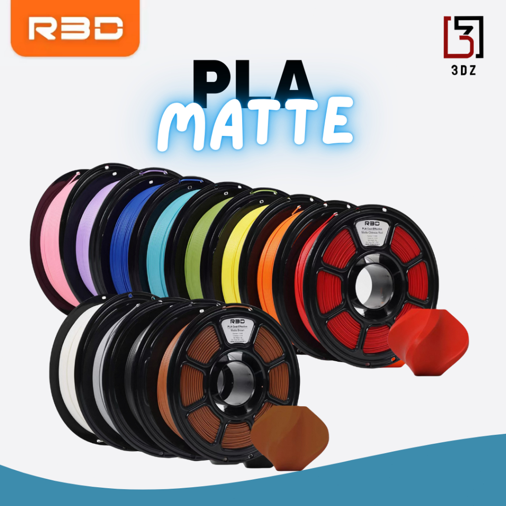 R3D PLA Filament(Matte) เส้นพลาสติก ขนาด 1.75มม.