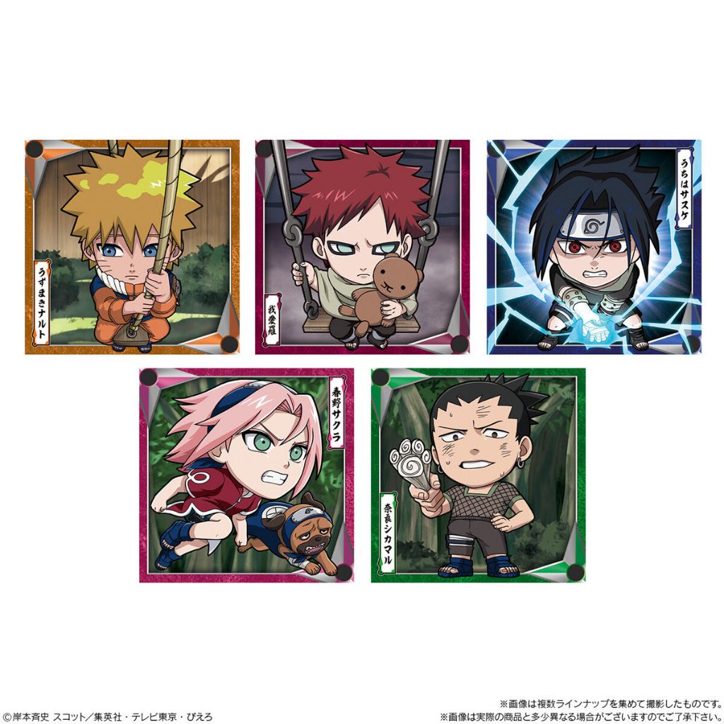 Naruto Shippuden Shinobi World Seal Wafer ชุด4 สติ๊กเกอร์ งานแท้ของใหม่ในซีน