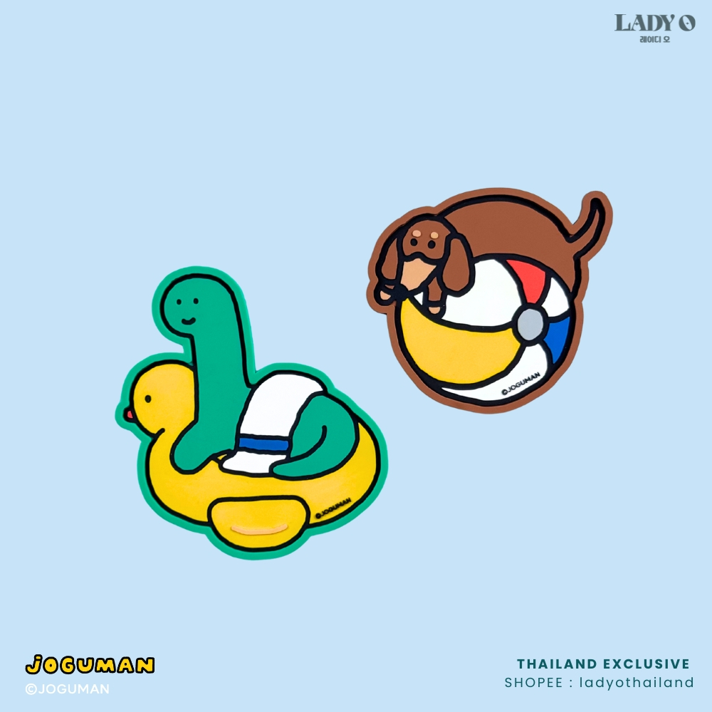 JOGUMAN Go With The Flow - Coaster Set Brachio & Woody ชุดเซ็ทที่รองแก้ว 2ชิ้น