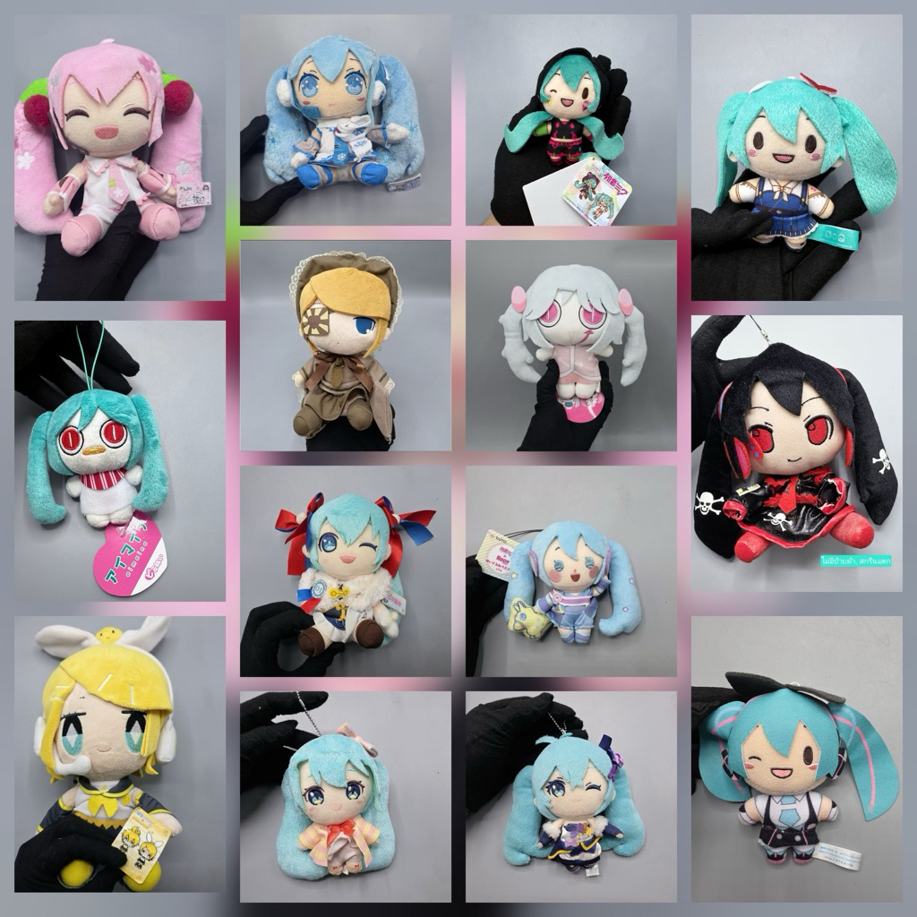 (พร้อมส่ง/แท้✅️) ของสะสม อนิเมะ Hatsune Miku Kagamine Rin Plush Senbonzakura Project sekai Vocaloid 
