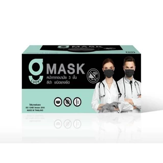 หน้ากากอนามัยทางการแพทย์ G Lucky 3 ชั้น สีเขียว/ฟ้า/ขาว/ดำ 50 ชิ้น/กล่อง