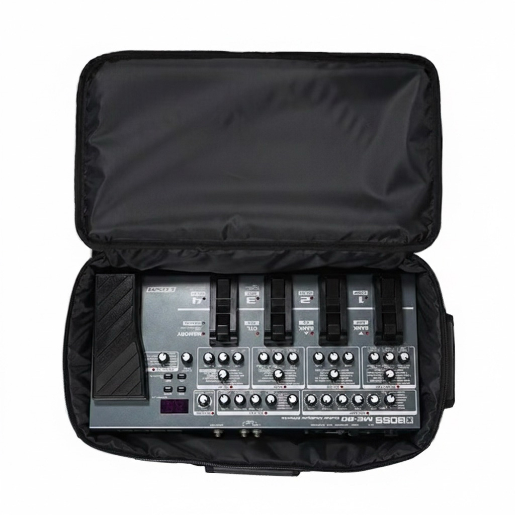 Simpel รุ่น EFX4 กระเป๋าเอฟเฟค Boss ME80 วัสดุหนังพีวีซี สีดำ ขนาด 45x23x7 cm.