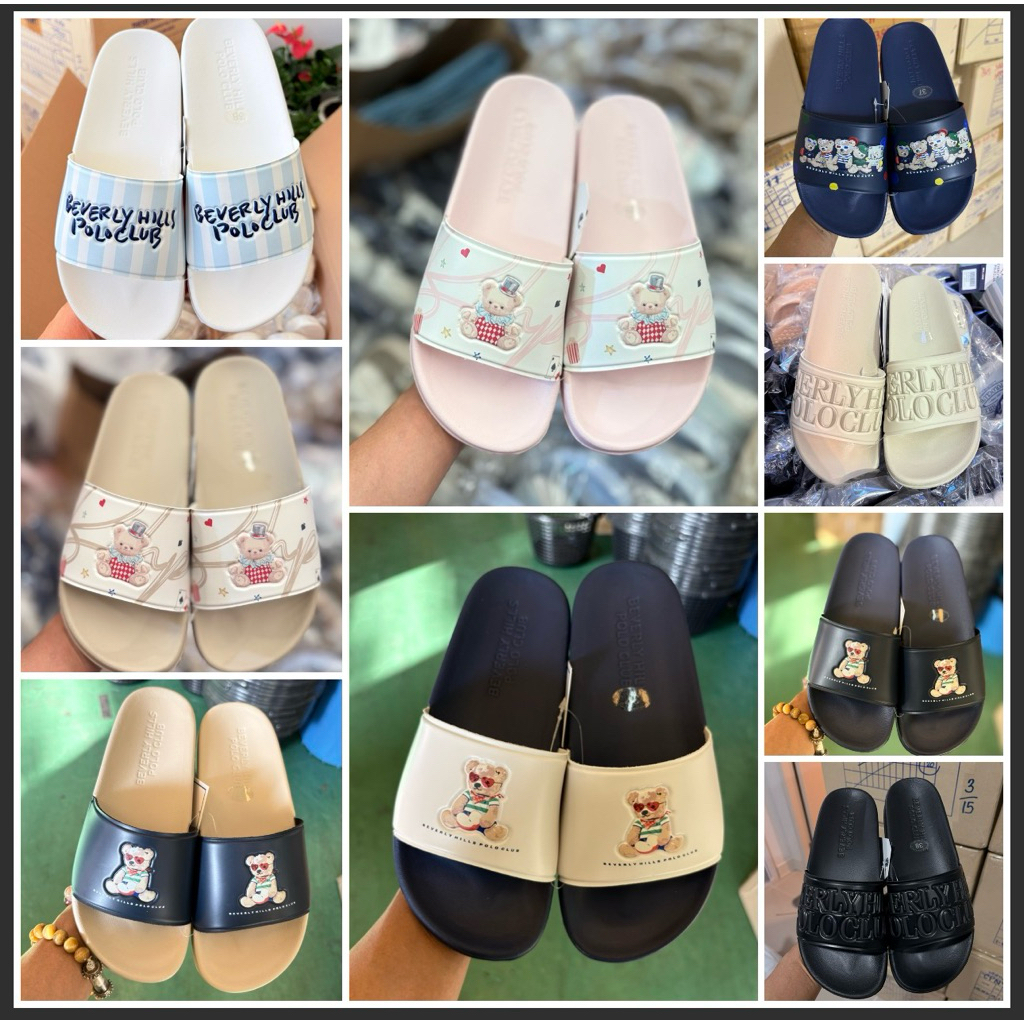 รองเท้าสวมBeverly Hills Polo Club รองเท้าสวมผู้หญิง Classic Bear