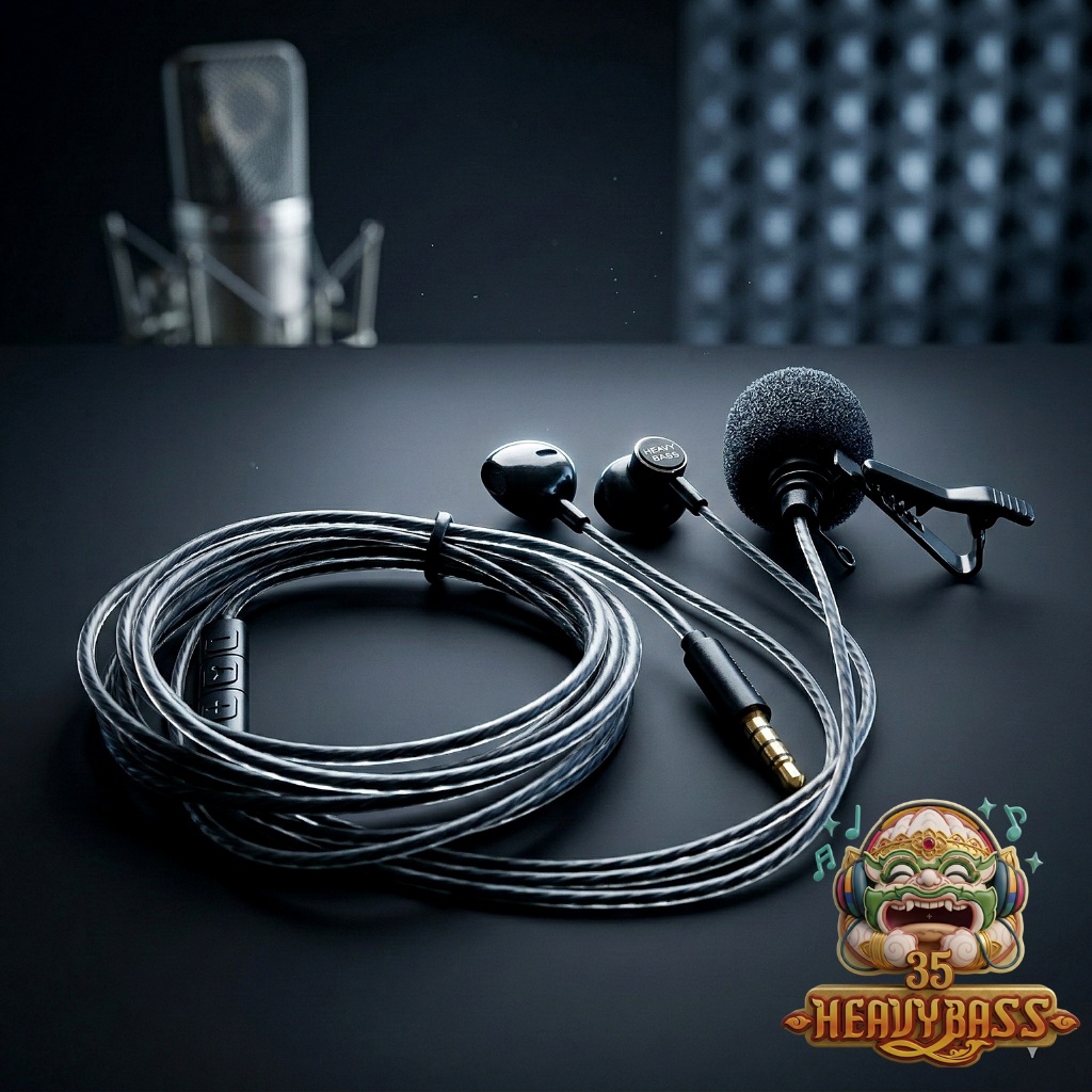 หูฟังมะยมไมโครโฟนเทพ /มะยม K เสียงดีร้องเสียง/ประชุม เสียงเพราะ สลักชื่อฟรี ชัดเจนทุกมิติ… ขยี้ใจคนรักเบส X35