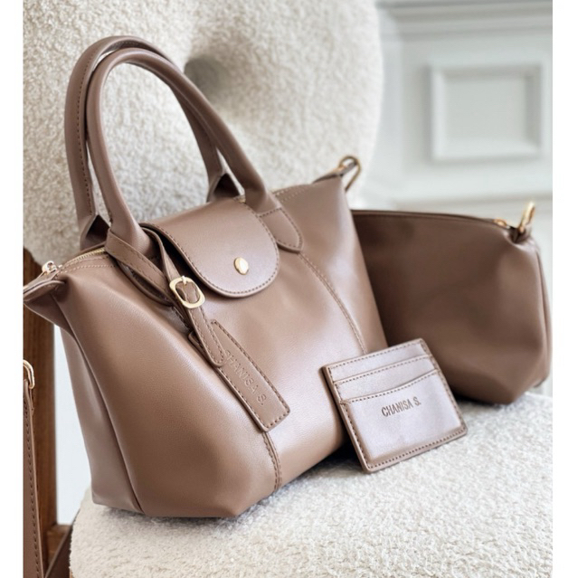 📍Easy tote size XS #ใส่กป.ตังใบยาว ขวดน้ำ ร่มพับพร้อมกันได้