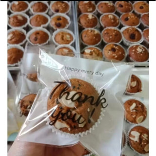 💕แพค95-100ใบ💕ถุงฝากาว 12*12cm. ใส่ขนมปังแผ่นฟาร์มเฮ้าส์​ เค้…