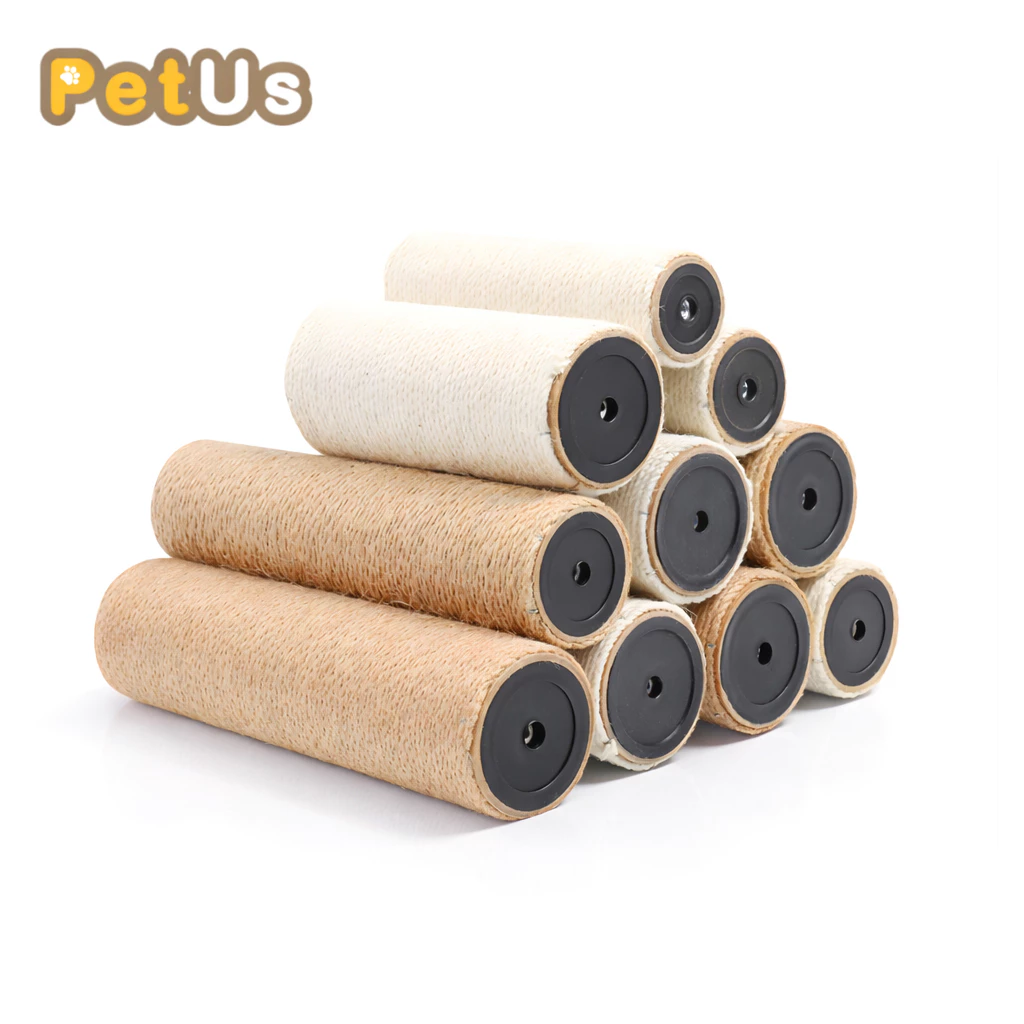 เสาลับเล็บแมว DIY เสาเชือกป่าน สำหรับคอนโดแมว อะไหล่เปลี่ยนแทนได้ แข็งแรง ทนทาน ลับเล็บเพลิน ไม่ขาดง่าย