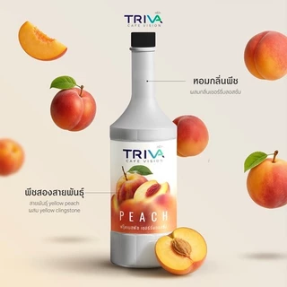 สินค้าราคาพิเศษ TRIVA ไซรัปพีชบลอสซั่ม ฟรุตเบส (ขนาด 750 ml.)