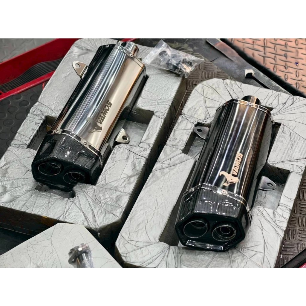 ท่อแต่ง NMAX Vamos พร้อมคอ มี มอก. ท่อ Vamos ตรงรุ่น Nmax 2020 - 2025 Std.& Turbo