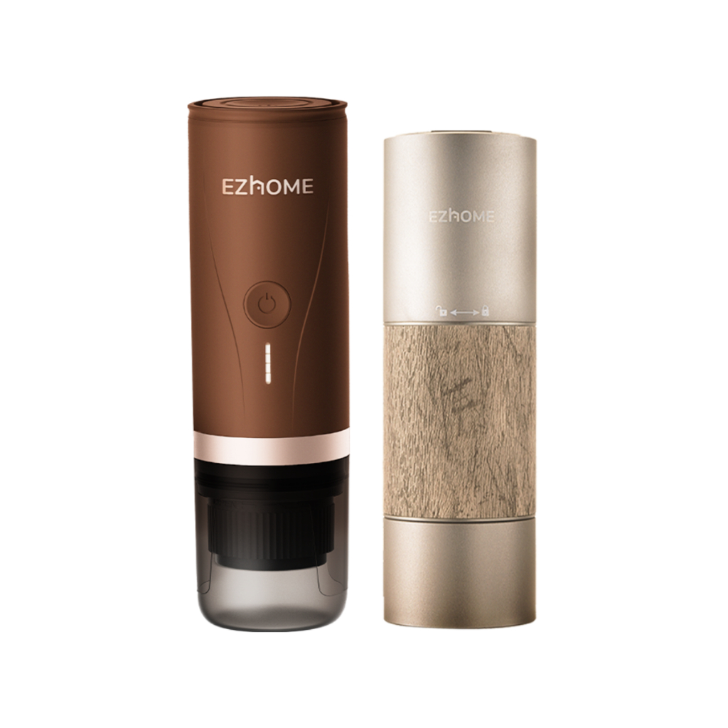 [Special Deals] EZhome Handheld Espresso Maker Pro EL07 & Deluxe Electric Coffee Grinder EL18 ชุดเคร