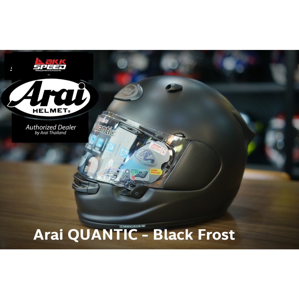 หมวกกันน็อค Arai รุ่น Quantic สี Black Frost สีดำด้าน หมวกสาย sport touring สำหรับเดินทางไกล