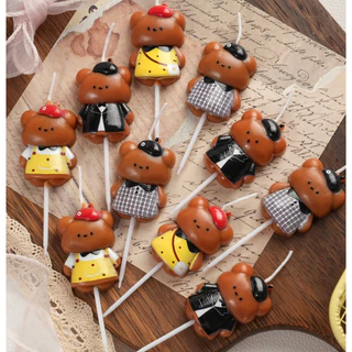 เทียนวันเกิดเทียนหมี มีหลายแบบ(พร้อมส่ง)