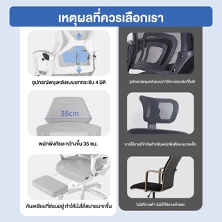 Elife เก้าอี้ทำงาน Ergonomic chair เบาะตาข่าย ระบายอากาศ เก้าอี้ทำงาน สำนักงาน มีล้อลื่น เกมมิ่ง เก้าอี้ทำงาน เก้าอี้